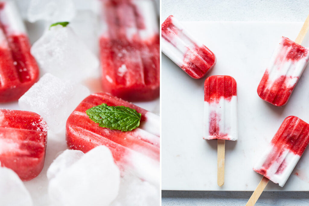 Fruchtiger Genuss am Stiel - Eis aus Erdbeeren selber machen
