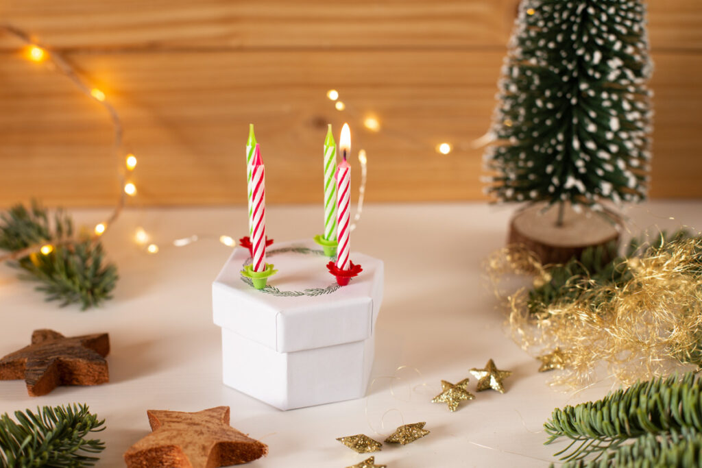 DIY Mini Adventskranz selber machen - Weihnachten to go mit Anleitung
